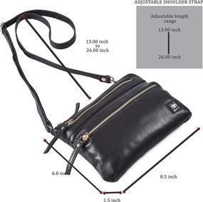 img 3 attached to Wise Owl Accessories Leather Crossbody Women's Handbags & Wallets : Crossbody Bags