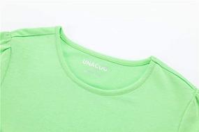 img 1 attached to 👕 UNACOO T Shirt Classic Sleeve Jersey - Trendy Girls' Tops, Tees & Blouses