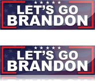 shop the funniest lets go brandon bumper sticker - gloss laminated, waterproof & scratch proof! логотип