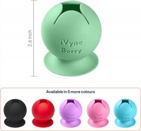 img 3 attached to Streamline Your Weeding Process With IVyne Berry Suctioned Vinyl Scrap Collector & Holder - Green