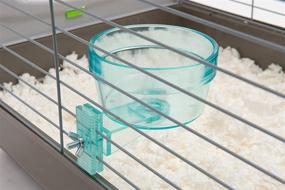 img 1 attached to Lixit Quick Lock Cage Bowls: Convenient Aqua Bowls for Small Animals and Birds (20oz)