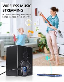 img 2 attached to COMSOON Bluetooth Receiver: High-Quality Music Streaming & Hands-Free Calls | Dual Connection Bluetooth 5.0 Audio Receiver