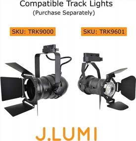 img 1 attached to J.LUMI RAL3002 Track Light Rails, Halo Single Circuit 3 Ft 2-Pack Black Track System (Total 6 Ft Run)