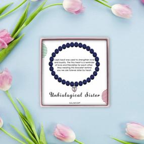 img 2 attached to Best Friends Bracelet - SOLINFOR Unbiological Sister BFF Friendship Jewelry Gift For Women