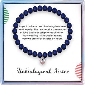 img 4 attached to Best Friends Bracelet - SOLINFOR Unbiological Sister BFF Friendship Jewelry Gift For Women