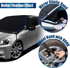 img 2 attached to Protect Your Car From Ice And Snow With IC ICLOVER Heavy Duty Windshield Cover - All-Weather 600D Oxford With Side Mirror Covers!