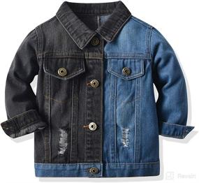 img 4 attached to FAXSON Toddler Buttons Jackets Outerwear Apparel & Accessories Baby Boys - Clothing