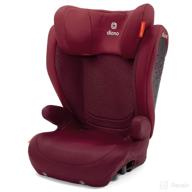 🚗 diono monterey 4dxt latch, 2-in-1 high back booster car seat with adjustable height & width, enhanced side impact protection, suitable for 8 year olds & above, plum logo