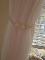 img 1 attached to Stylish And Functional: Kirecoo 2 Pack Magnetic Pearl Curtain Tiebacks For Elegant Draping review by Mike Hernandez