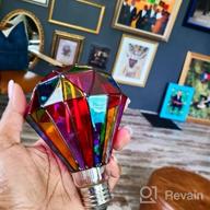 img 1 attached to Illuminate Your Space In Style With I-SHUNFA'S Stained Glass LED Light Bulbs - Perfect For Home, Parties, And Festive Occasions review by Gabe Smith