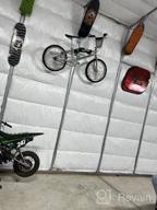 img 1 attached to Vibrelli Bike Wall Mount: Horizontal Storage Rack For Hanging Bicycles In Home Or Garage - Adjustable Hooks For Mountain, Road & Hybrid Bikes review by Justin Abrams