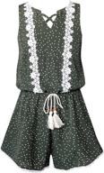 stylish vintage sleeveless jumpsuits & rompers: smukke girls' clothing with trimmed pockets логотип