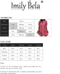 img 1 attached to Imily Bela Womens Summer Lace Dresses Eyelet Casual Flowy Babydoll Swing Short Sleeve V Neck Tunic Dress