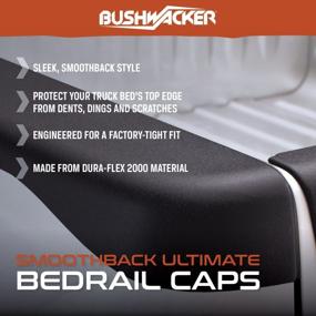 img 2 attached to Bushwacker 48503 Ultimate BedRail Caps - 2-Piece Set, Black Smooth Finish For 2001-2006 Chevrolet/GMC Silverado/Sierra 1500/2500HD/3500 (Excludes Flareside) 6.5' Bed