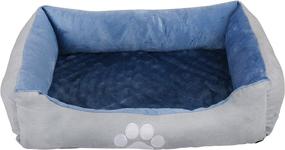 img 3 attached to 🐶 Long Rich Rectangle Bolster Pet Bed: Comfy Medium-Sized Dog Bed for Ultimate Relaxation