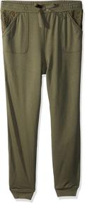 img 1 attached to Amy Byer Girls Joggers Sweatpants Girls' Clothing : Pants & Capris