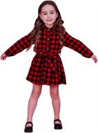 🐃 buffalo button shirts for toddler girls' clothing - flannel tops, tees, and blouses logo