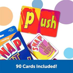 img 1 attached to 🧩 Snap It Up! Phonics & Reading Card Game - Homeschool Learning Resource, 90 Cards Included, Ages 6+ - Enhance Reading Skills