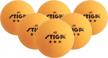 6 pack of stiga 3 star table tennis balls - quality & durability guaranteed! logo