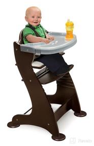 img 3 attached to 👶 Embassy Convertible Wood Baby High Chair: Height Adjustable with Dual Trays - Perfect for Growing Little Ones!
