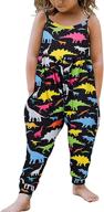 🦕 dinosaur toddler playsuit - sleeveless girls' jumpsuit - jumpsuits & rompers logo