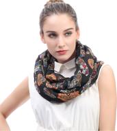 🧣 lina lily womens infinity lightweight women's accessories: chic scarves & wraps for fashionable women logo