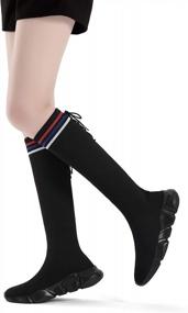 img 1 attached to Girls Lightweight Knee High Fashion Boots (Little Kid/Big Kid) By Santiro