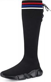 img 4 attached to Girls Lightweight Knee High Fashion Boots (Little Kid/Big Kid) By Santiro