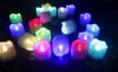 pack of 12 wave open style battery powered tea lights with remote control, timer & color changing flickering lights - ideal for weddings, christmas decorations & more logo