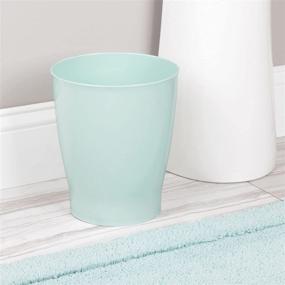 img 2 attached to MDesign Compact Freestanding Wastebasket Bathroom Bath best: Bathroom Accessories