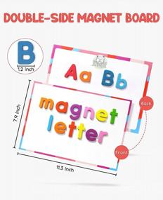 img 2 attached to 234 Pcs Alphabet Letters Kit With Double-Sided Magnet Board - Colorful Foam Magnetic Letters For Preschool Kids Toddler Spelling And Learning - Gamenote Classroom