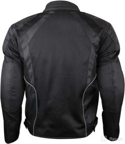 img 3 attached to 🧥 High-Performance Advanced Vance Men's All-Weather CE Armor Mesh Motorcycle Jacket (Size: M)