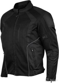 img 4 attached to 🧥 High-Performance Advanced Vance Men's All-Weather CE Armor Mesh Motorcycle Jacket (Size: M)