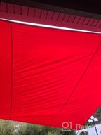 img 1 attached to TANG Sunshades Depot 12'X12'X12' Equilateral Triangle Waterproof Terylene Knitted Shade Sail Curved Edge Beige 260 GSM U*V Block Shade Fabric Pergola Carport Awning Canopy Replacement Awning review by Vinay Mickel