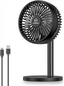img 4 attached to Stay Cool Anywhere With LEMOISTAR 6-INCH USB Desk Fan: Compact, Quiet And Adjustable!