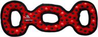 tuffy® - world's tuffest soft dog toy® - ultimate 3way tug - squeakers - multiple layers. made durable, strong & tough. interactive play (tug, toss & fetch). machine washable & floats. (red paw) логотип