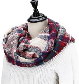img 3 attached to Wander Agio Womens Winter Scarves Women's Accessories - Scarves & Wraps
