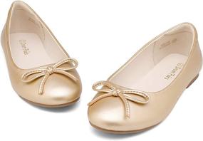 img 3 attached to DREAM PAIRS KFL216 Fashion Ballet Girls' Shoes : Flats