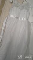 img 1 attached to Princess Communion Back Wine Girls' Dresses and Clothing for Straight Bridesmaids review by Wendy Owens