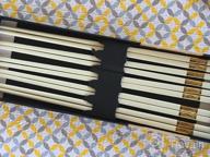 img 1 attached to Upgrade Your Dining Experience With 5 Pairs Of Reusable Luxury Melamine Chopsticks – Non-Toxic And Dishwasher Safe In Elegant White Design review by Crystal Johnson