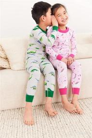 img 1 attached to 🌙 Moon and Back: Long Sleeve Pajama Set for Kids by Hanna Andersson