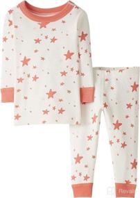 img 4 attached to 🌙 Moon and Back: Long Sleeve Pajama Set for Kids by Hanna Andersson