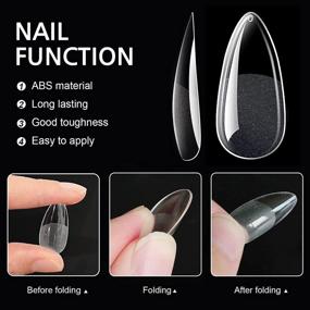 img 2 attached to Get Perfect Nails With AddFavor'S 600Pc Clear Almond Nail Tips In 12 Sizes - Ideal For Salons And Home Manicures