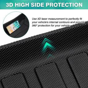 img 1 attached to All-Weather Durable Rear Cargo Trunk Mat: Mixsuper Custom Fit for 2016-2022 Honda Pilot, Behind The 2nd Row - Top-Notch Pilot Accessories for Enhanced Trunk Protection!