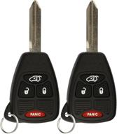 keylessoption pack of 2 keyless entry car key fob replacement with uncut key for m3n5wy72xx control логотип