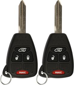 img 4 attached to KeylessOption Pack of 2 Keyless Entry Car Key Fob Replacement with Uncut Key for M3N5WY72XX Control