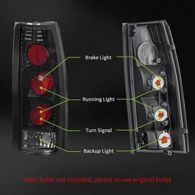 img 3 attached to 🚗 High-Quality AUTOSAVER88 Tail Lights for Chevy Tahoe, Suburban, GMC C/K, Yukon, and Cadillac Escalade - 1992-2000 Model Years