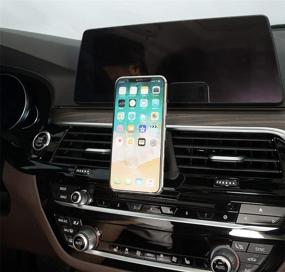 img 3 attached to 📱 Beerte Adjustable Air Vent Phone Holder for BMW 5 Series: Magnetic Mount for 2017-2019 Models, Fits Any Size Smartphone on Car Dashboard