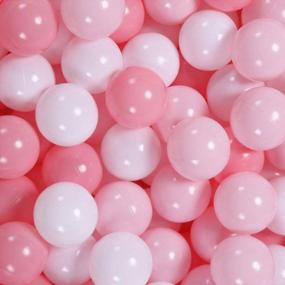 img 3 attached to GOGOSO 100-Pack Of Phthalate-Free And BPA-Free Crush-Proof Pink Ball Pit Balls For Toddlers Girls Boys - Ideal For Home And Outdoor Play, 2.15 Inches