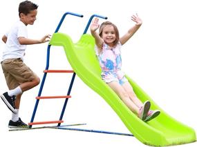 img 4 attached to Unleash Outdoor Fun With A 6Ft Freestanding Slide For Kids - Perfect For Backyard Playsets And Playground Sets